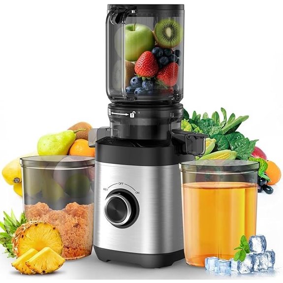 Cold Press Juicer Machine with Wide Chute
