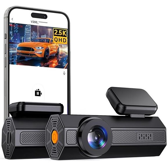 2.5K WiFi Car Dash Cam with Night Vision
