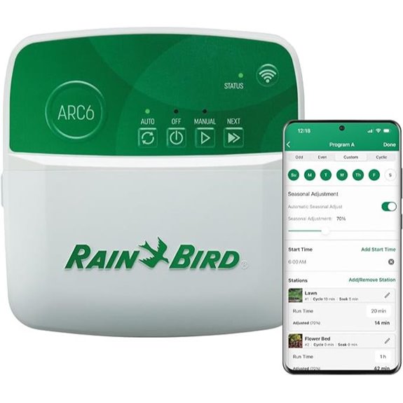 Rain Bird 6-Zone WiFi Smart Irrigation Controller