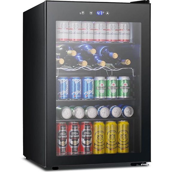 37-Bottle Wine & Beverage Refrigerator with Child Lock