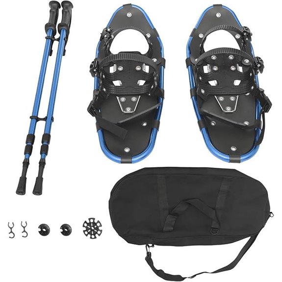 Winter Snowshoes Set with Poles and Bag