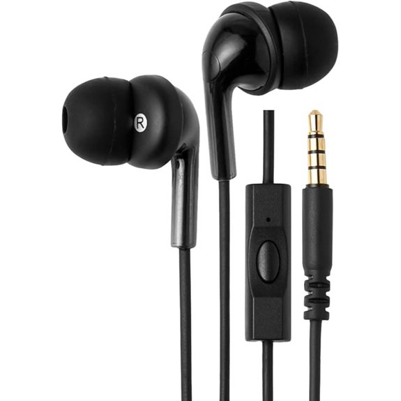 Amazon Basics Wired Earbuds with Microphone