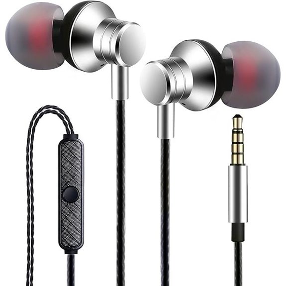 Wired Stereo Earbuds with Microphone for Smartphones