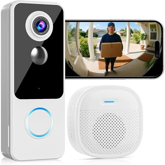 Wireless 2K Video Doorbell with Two-Way Talk