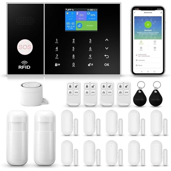 Wireless 4G Home Security Alarm Kit (20 Pieces)