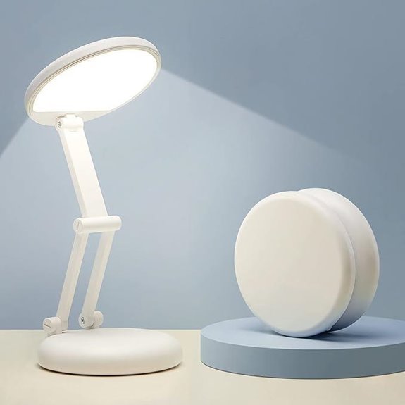 Cordless Dimmable Desk Lamp with Rechargeable Battery