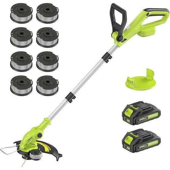 Cordless Electric String Trimmer with 2 Batteries