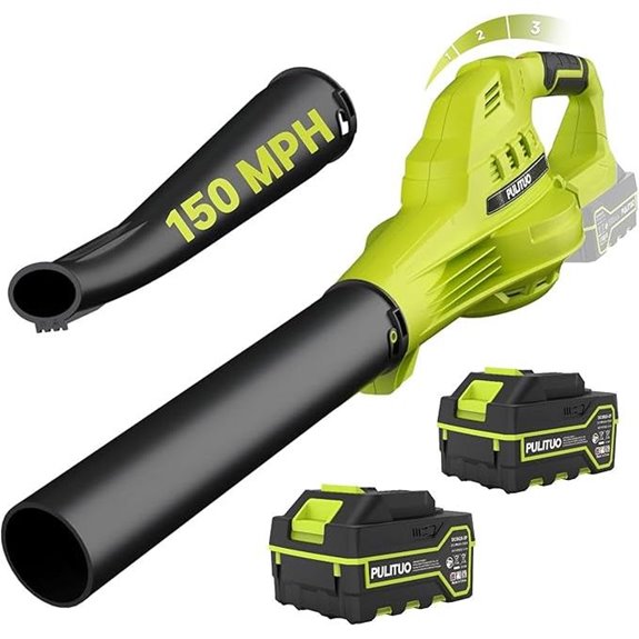 Cordless Leaf Blower with Batteries and Charger