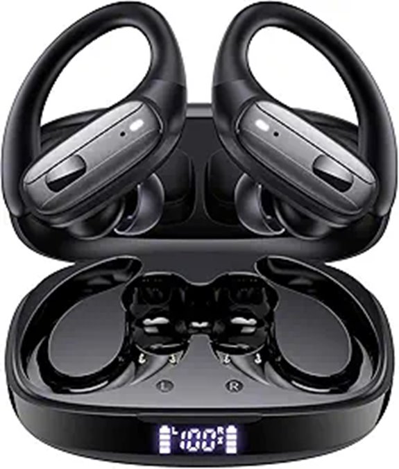 LEEMC Wireless Bluetooth Earbuds with Hooks IPX7