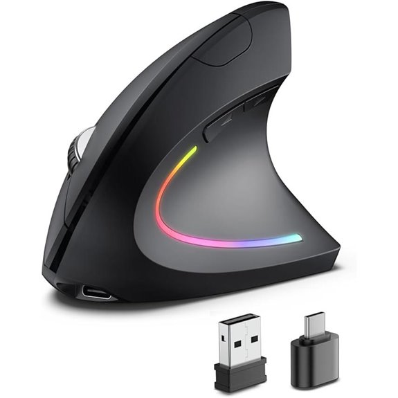 Wireless Rechargeable Bluetooth USB-C Mouse 4800 DPI