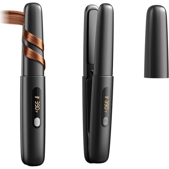 Cordless 2-in-1 Ceramic Hair Straightener & Curler
