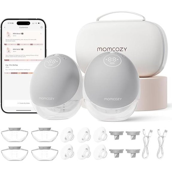 Momcozy M9 Hands-Free Wearable Breast Pump (2 Pack)