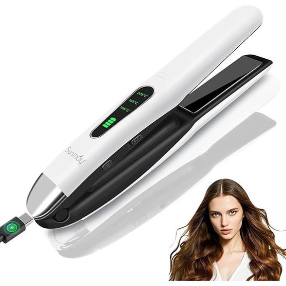 SUNMAY Cordless 2-in-1 Hair Straightener & Curler