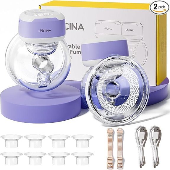 Wireless Breastfeeding Pump 2-Pack with 3 Modes