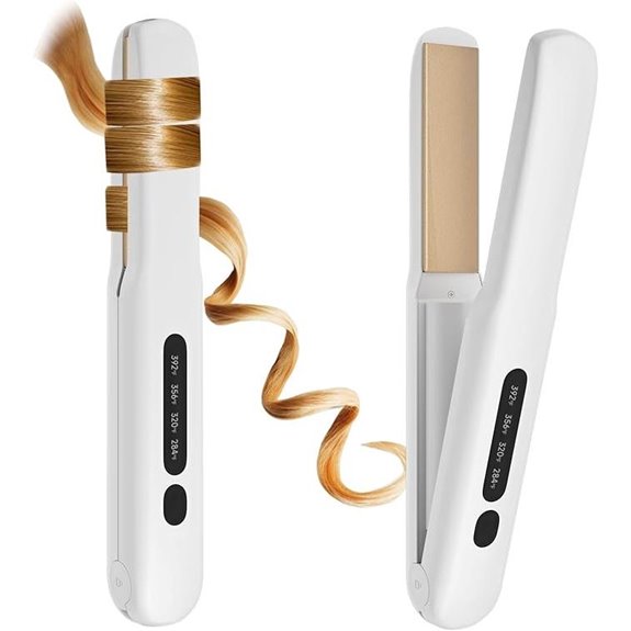 Cordless 2-in-1 Hair Straightener & Curler