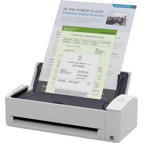 wireless duplex color scanner