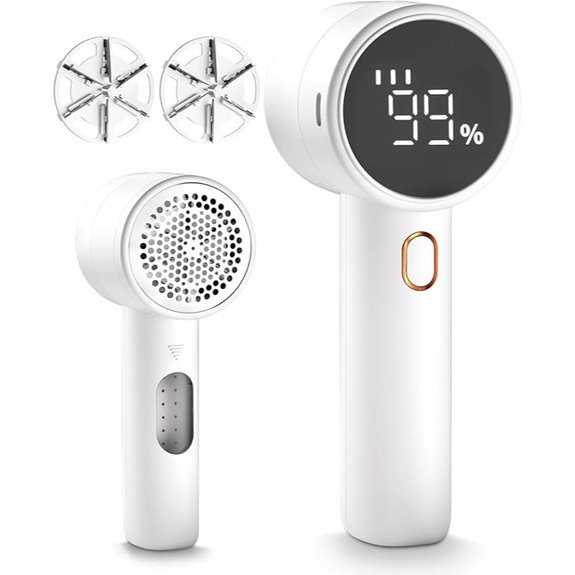 Rechargeable Fabric Shaver with Digital LED Display