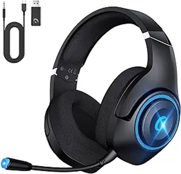 KAPEYDESI Wireless Gaming Headset with Noise Canceling Microphone