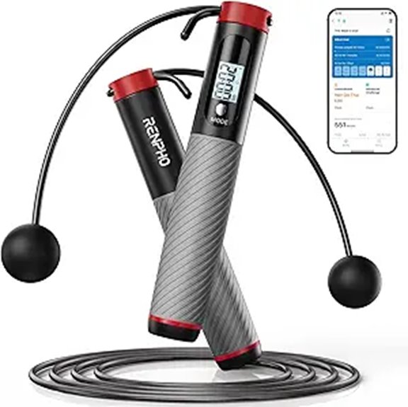 RENPHO Cordless Jump Rope with Counter and App