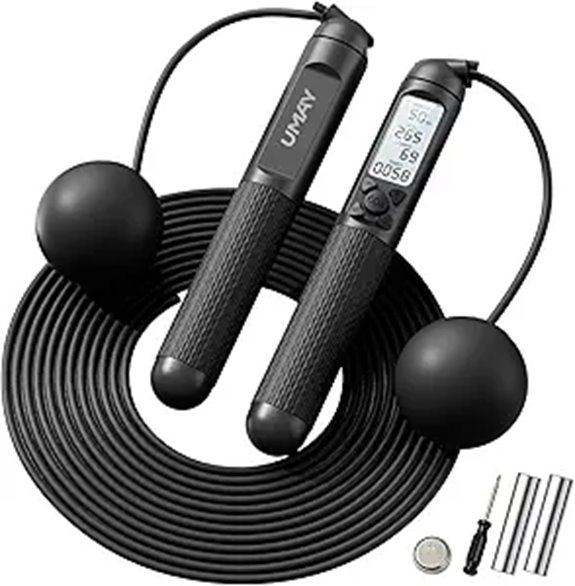 UMAY Cordless Jump Rope with LCD Counter