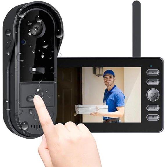 Wireless Doorbell Camera with Night Vision and Intercom and Intercom