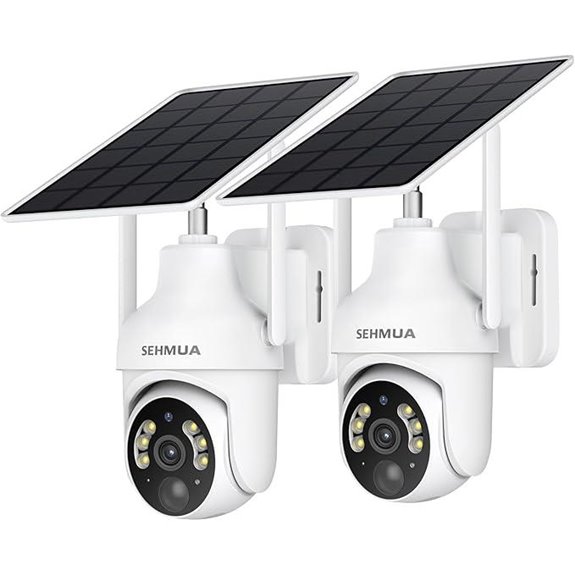 SEHMUA 2K Wireless Outdoor Security Cameras (2 Pack)
