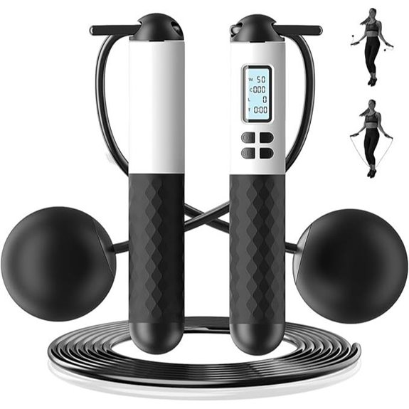 Cordless Jump Rope with Counter and LCD Display