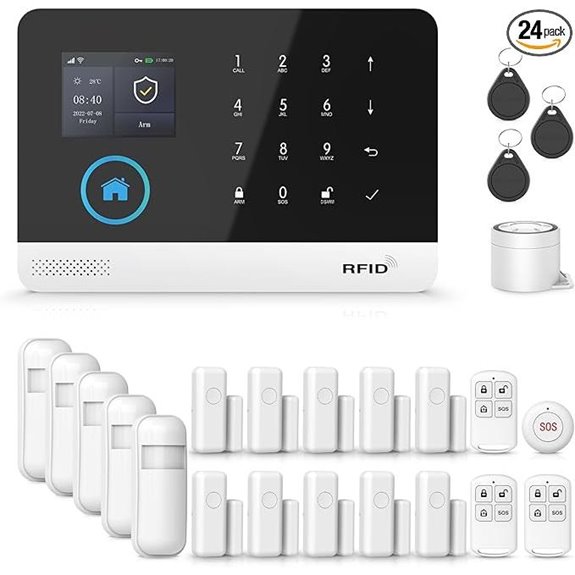 Wireless Home Security Kit with Sensors and App