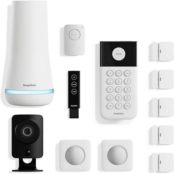 SimpliSafe 12-Piece Wireless Security System with HD Camera