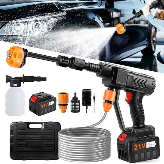Cordless Pressure Washer Gun with 6-in-1 Nozzle
