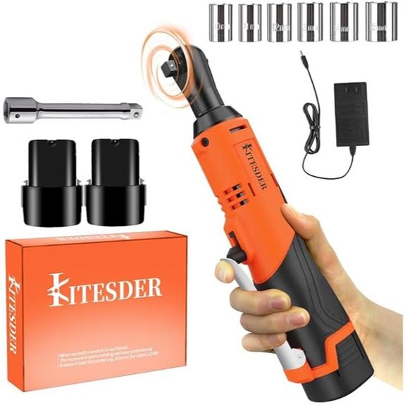 Cordless Electric Ratchet Wrench Set with Sockets