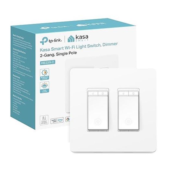 Kasa Smart 2-Gang Dimmer Switch No Hub Needed