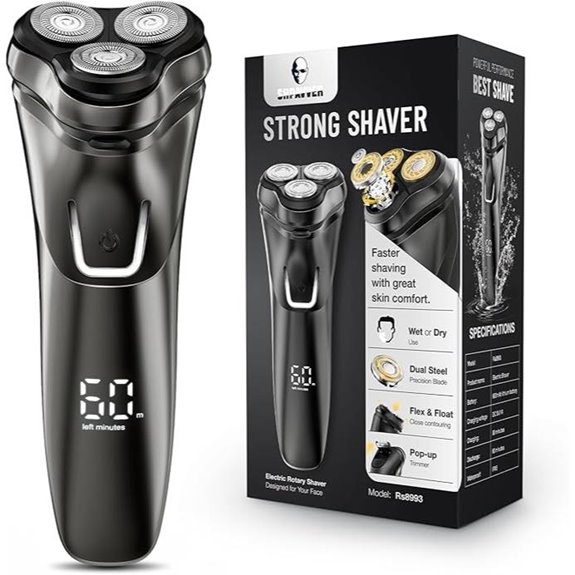 Cordless Electric Shaver for Men Waterproof USB Charging
