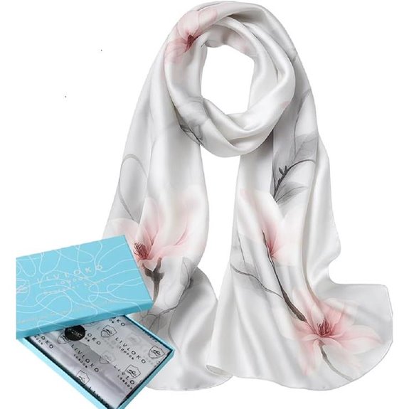 London Women's Satin Silk Scarf & Wrap