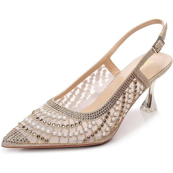 VenusCelia Women's Charming Lady Slingback Pump Shoe