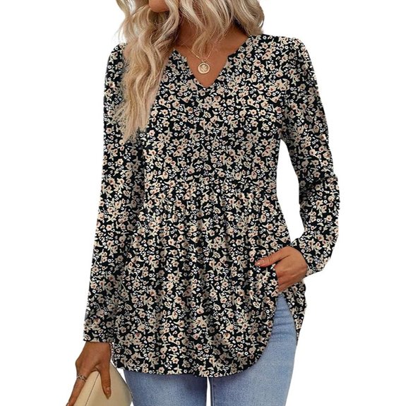 WIHOLL Women's Long Sleeve Fall Blouses