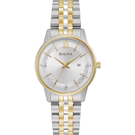 Bulova Ladies' Two-Tone Diamond Quartz Watch