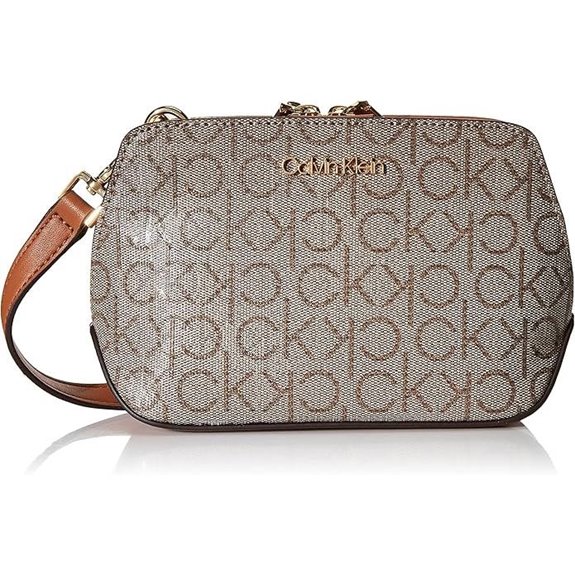 Calvin Klein Womens Lucy Triple Compartment Crossbody