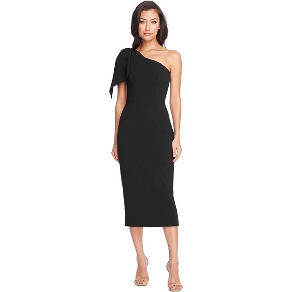 Dress the Population Women's Tiffany Bow Midi Dress