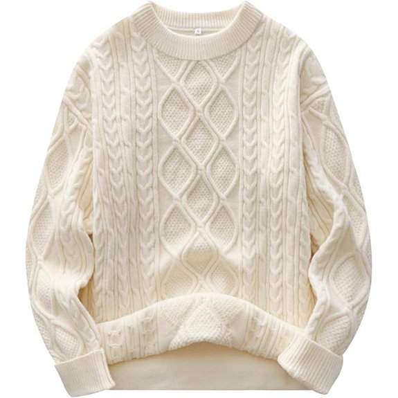ANRABESS Women's Oversized Chunky Cable Sweater