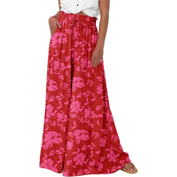 BTFBM Women's High Waist Wide Leg Palazzo Pants