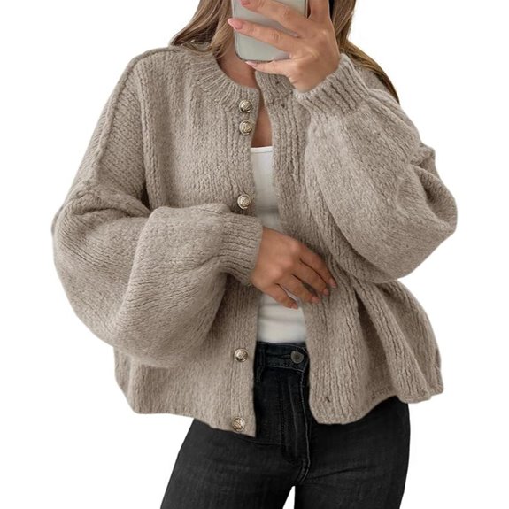 Saodimallsu Women's Oversized Chunky Knit Cardigan