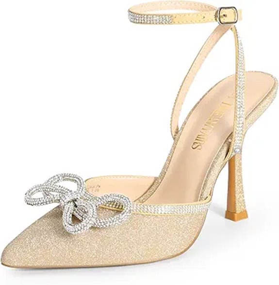 Dream Pairs Women's Rhinestone Strappy Heels