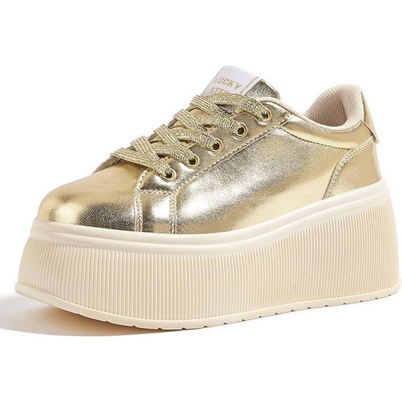 Lucky Step Women's Canvas Platform Sneakers