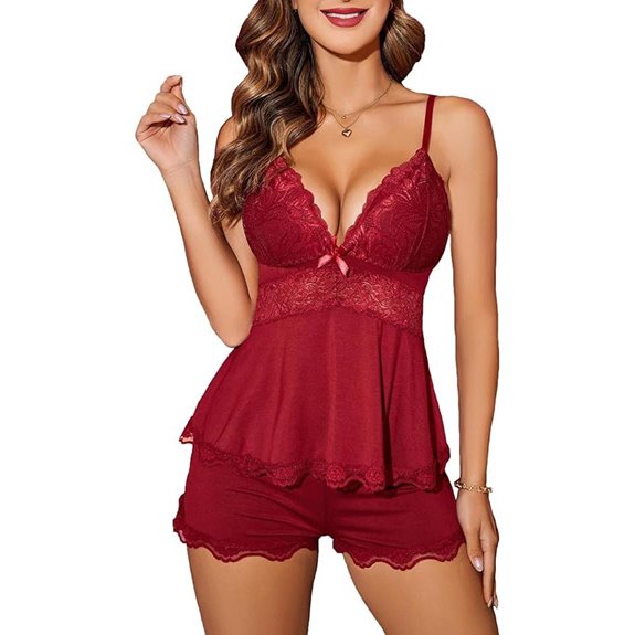 Avidlove Women's Lace Camisole Nightwear Set