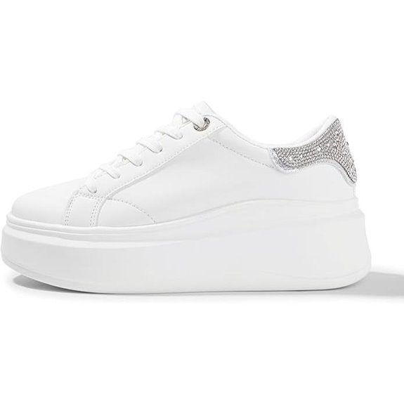 Lucky Step Women's Faux Leather Platform Sneakers