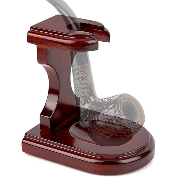 Linkidea Wooden Pipe Stand Holder for Smoking Accessories