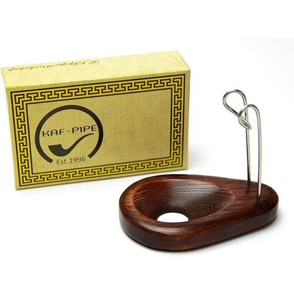 Handmade Wooden Tobacco Pipe Stand for 1 Pipe