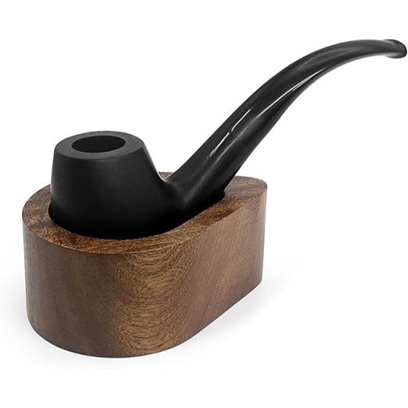 Wooden Tobacco Pipe Stand for Regular and Long Pipes