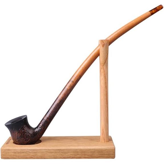 MUXIANG Wooden Pipe Stand for Churchwarden Pipes
